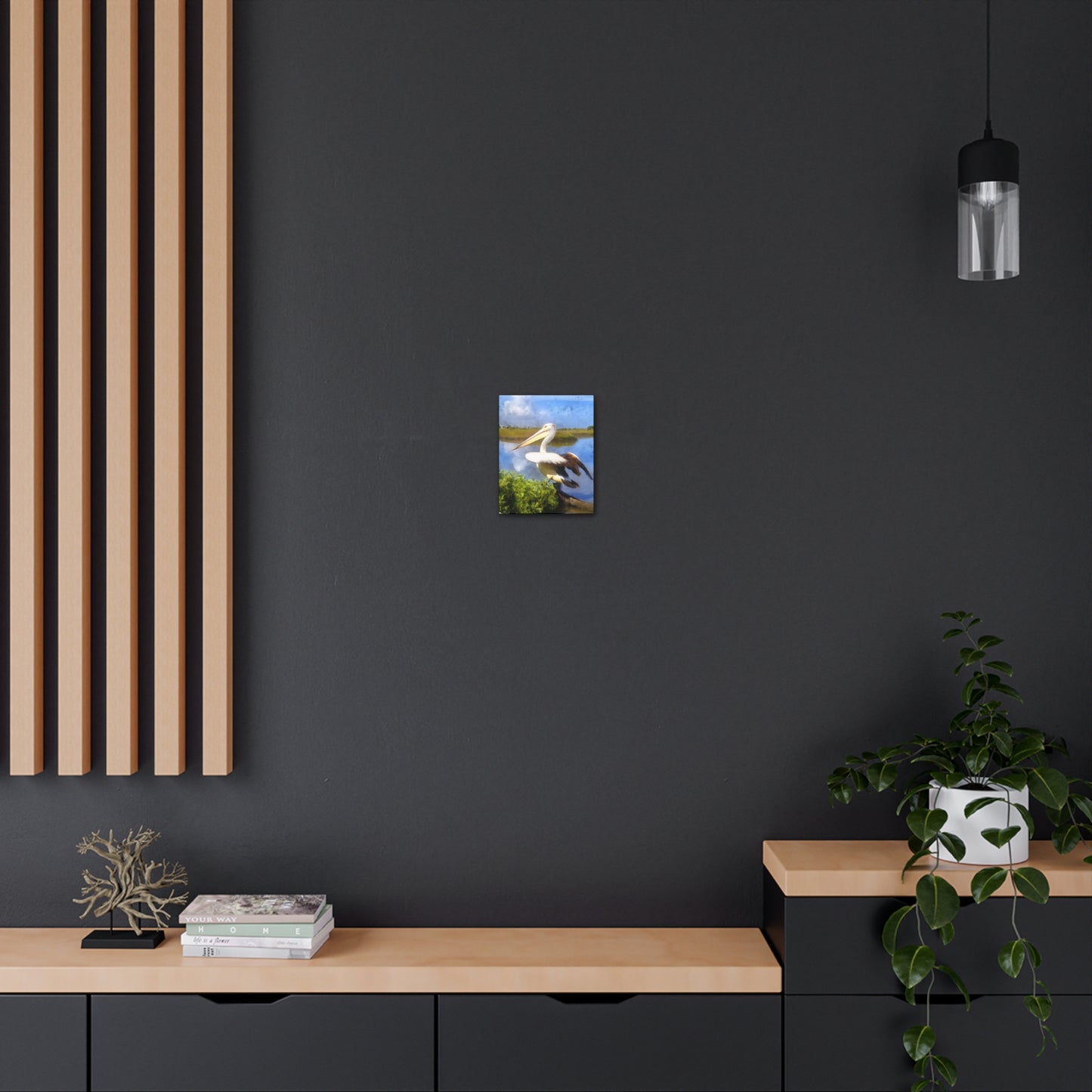 Mystic Marsh Pelican - Canvas