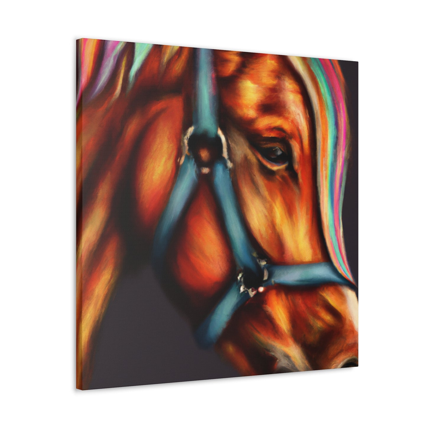 Rainbow Equine. - Canvas