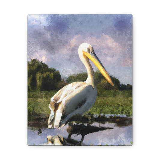 Marshy Pelican Dream - Canvas