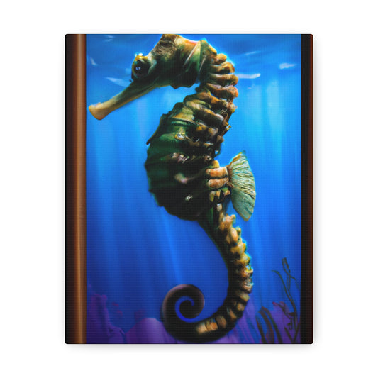 Ocean Seahorse Glint - Canvas