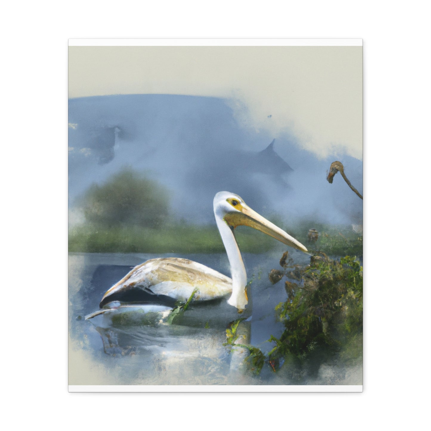 Majestic Water Pelican - Canvas