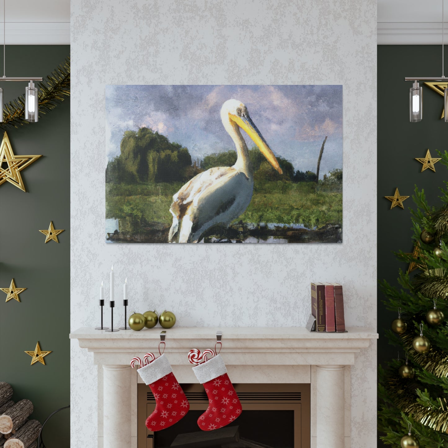 Marshy Pelican Dream - Canvas