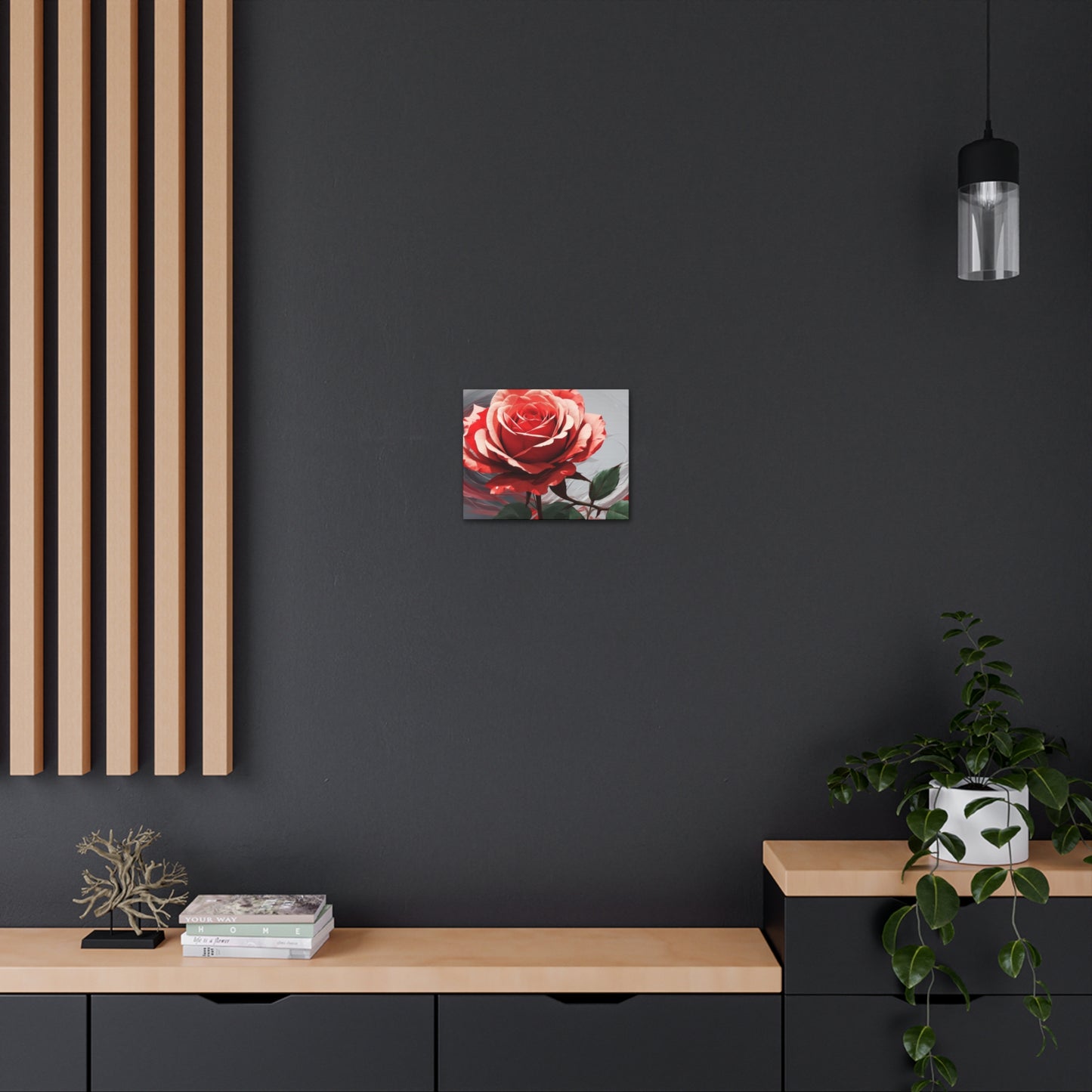 Red Rose Splendor - Canvas