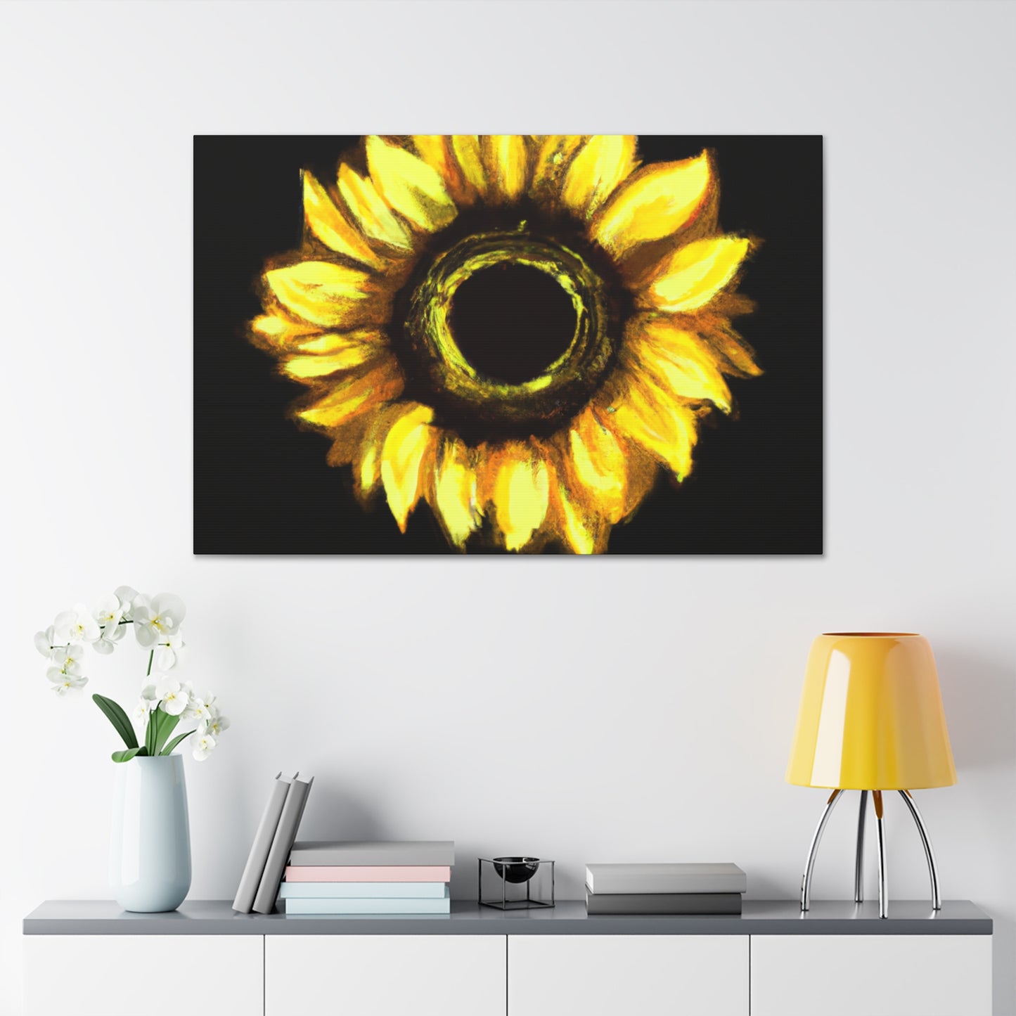Sunflower Sparkle Glow. - Canvas