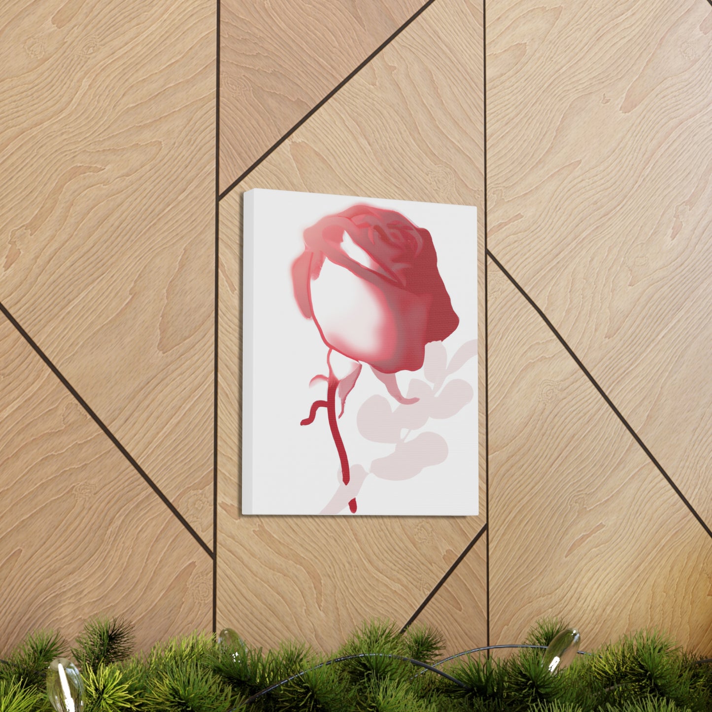 Abstract Floral Blush - Canvas