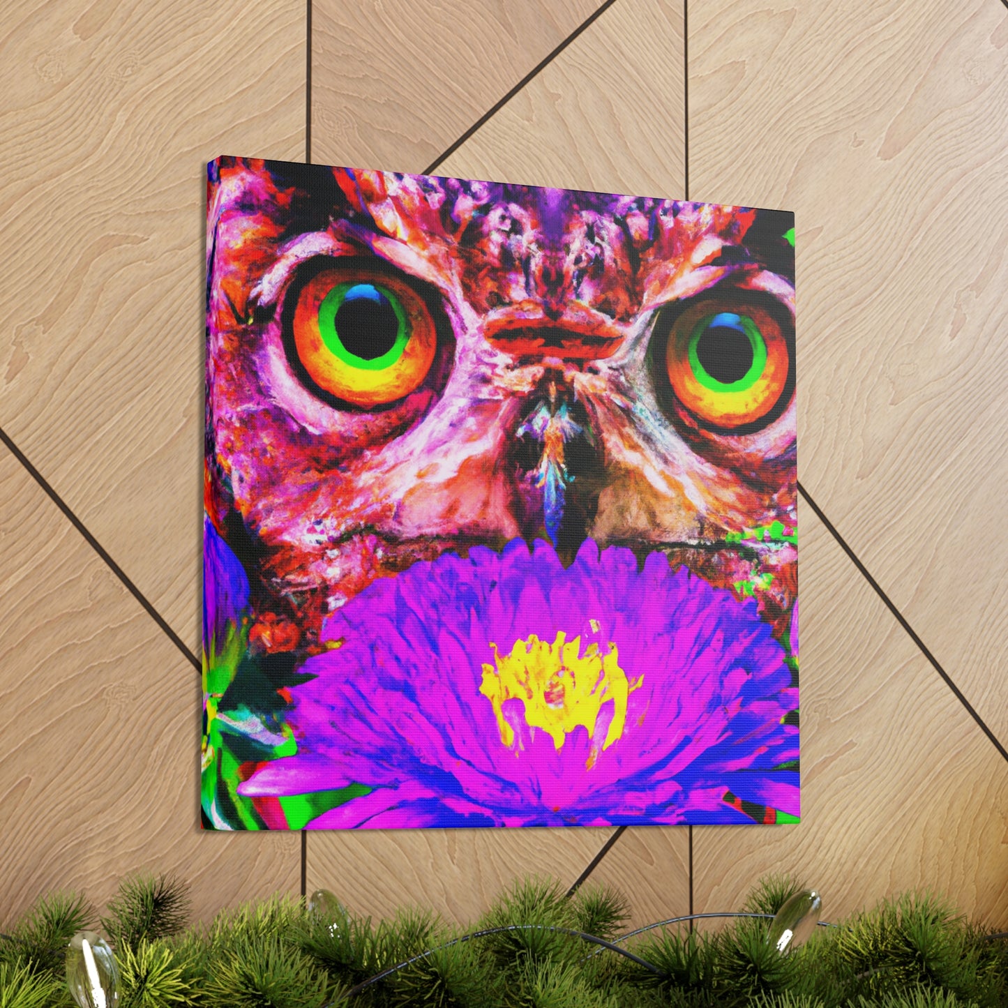 Owl's Oasis - Canvas