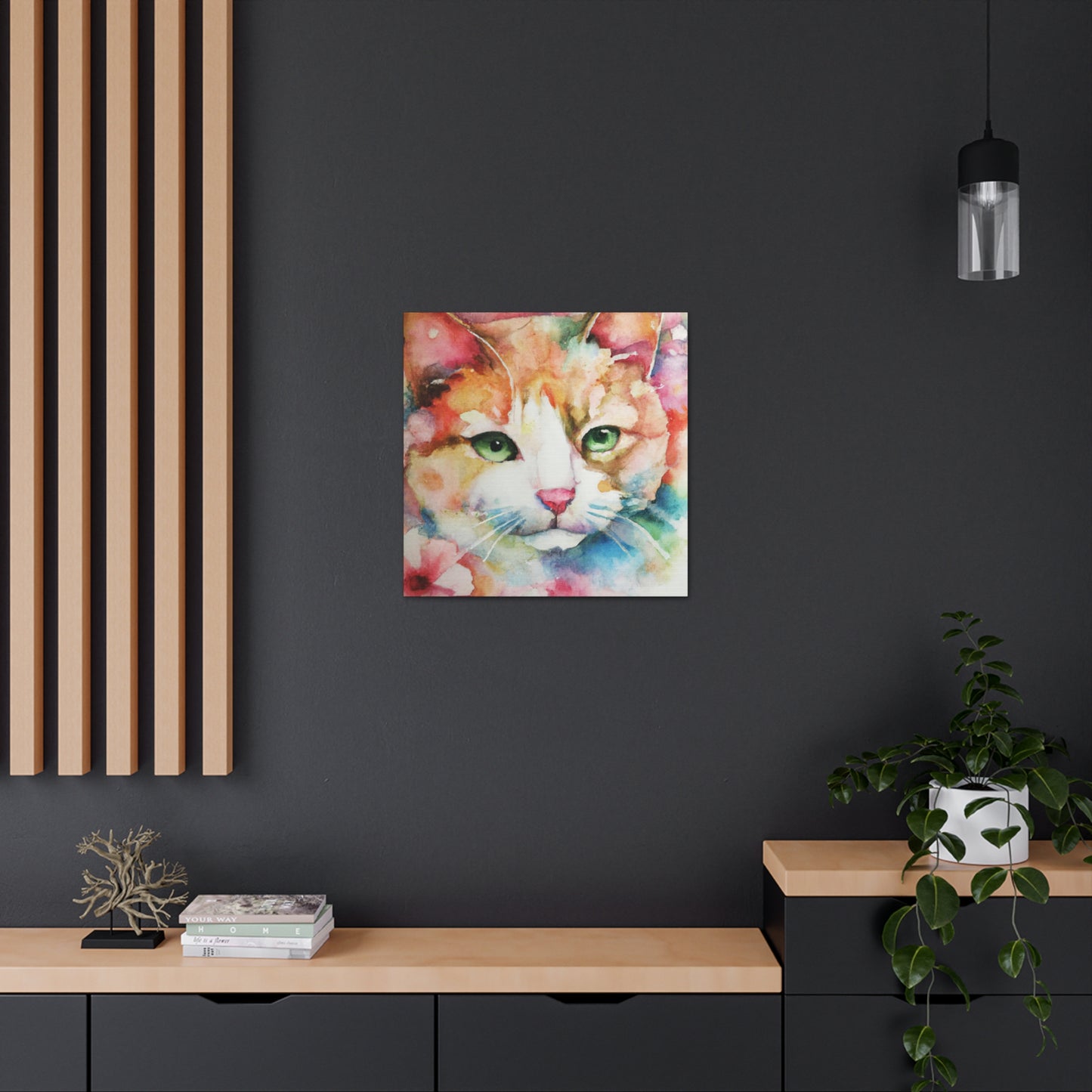 Cat Florabundance. - Canvas
