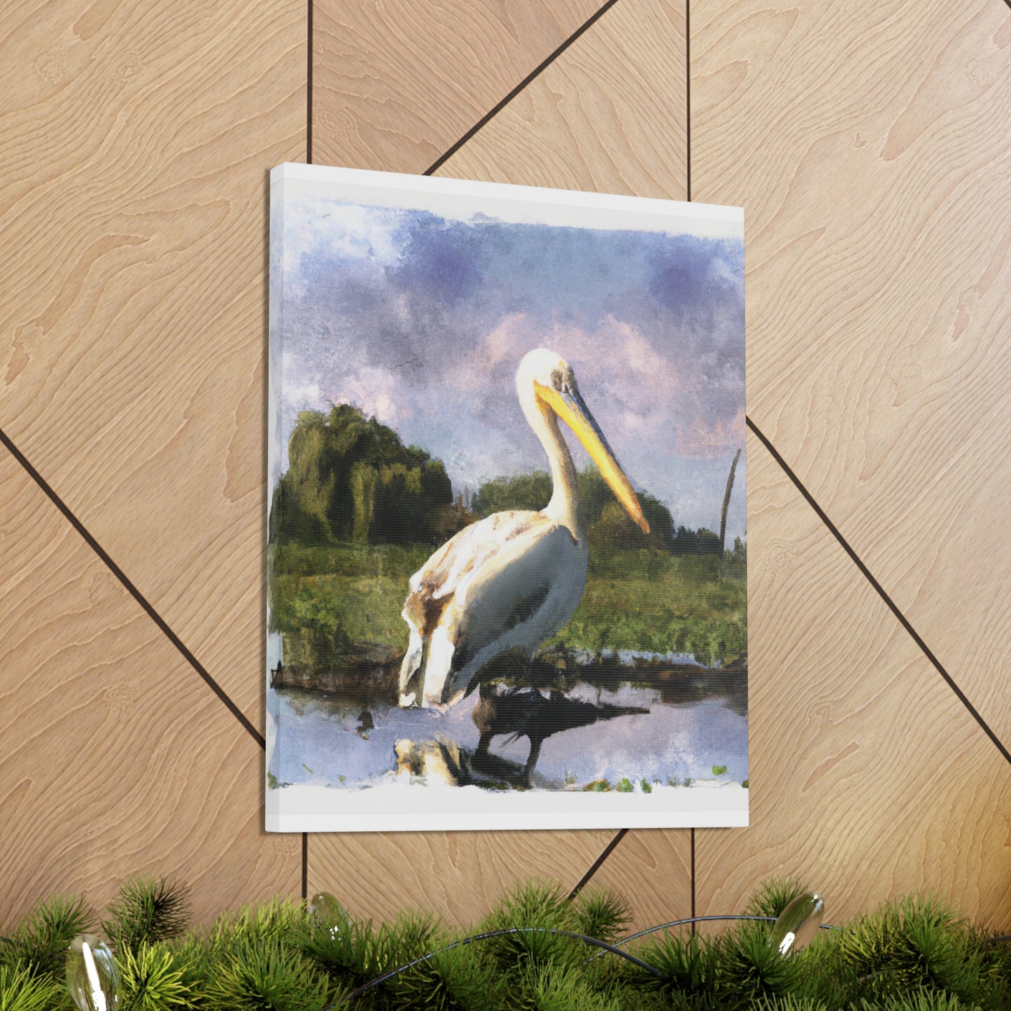 Marshy Pelican Dream - Canvas