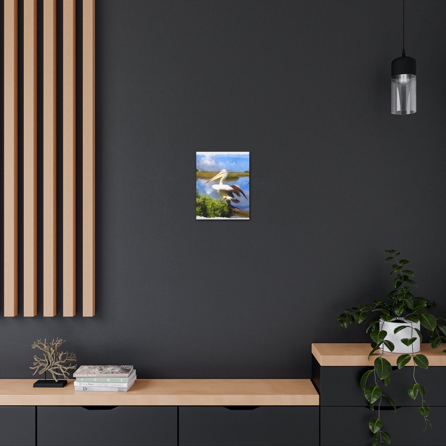 Mystic Marsh Pelican - Canvas