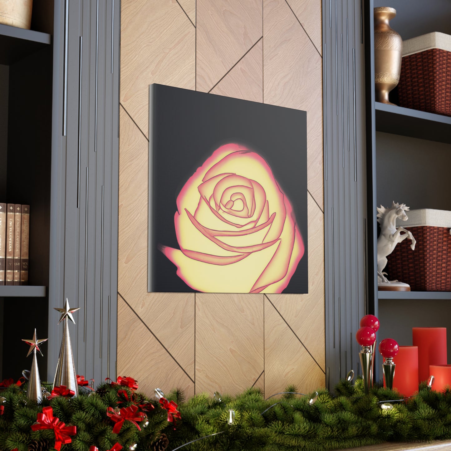 Abstract Rose Bloom. - Canvas