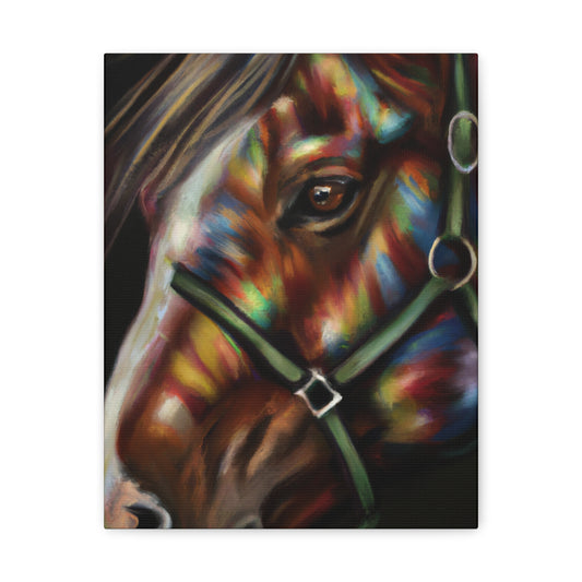 "Vivid Steed". - Canvas