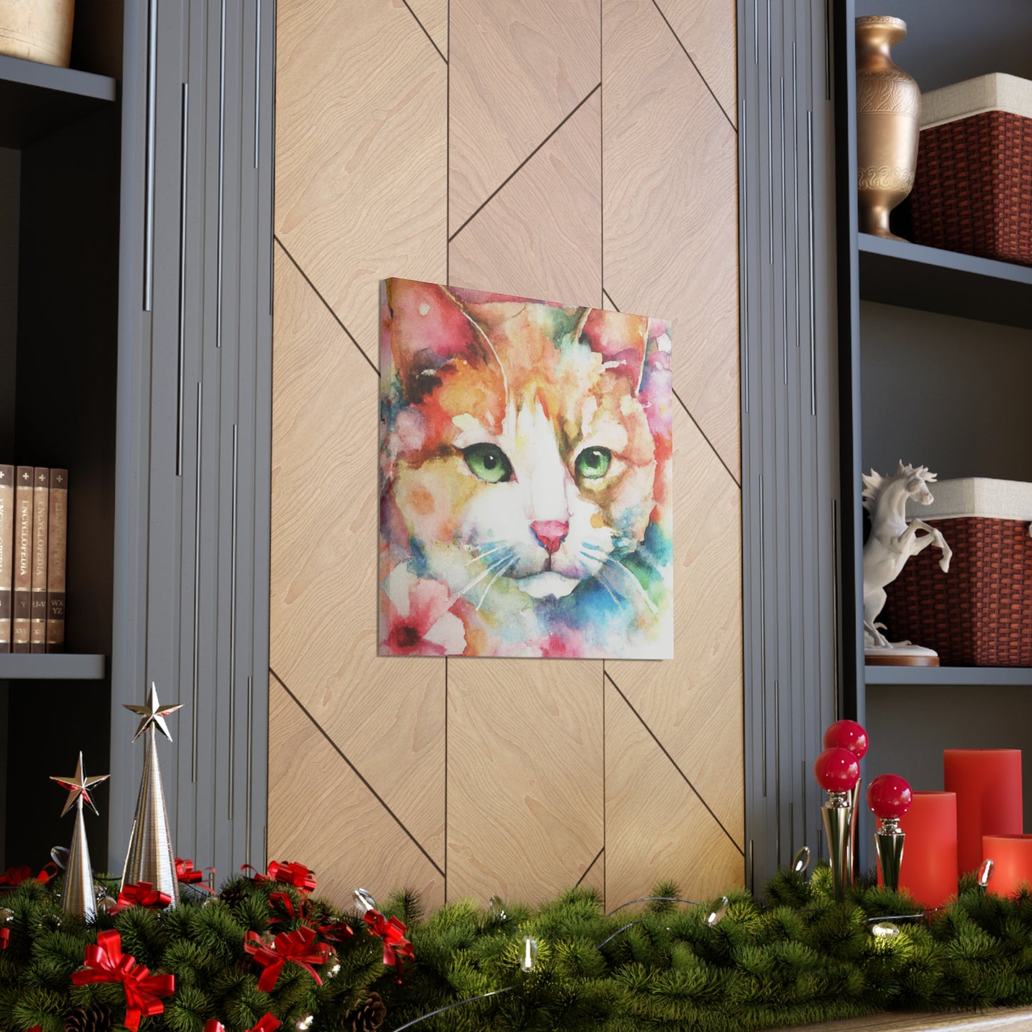Cat Florabundance. - Canvas