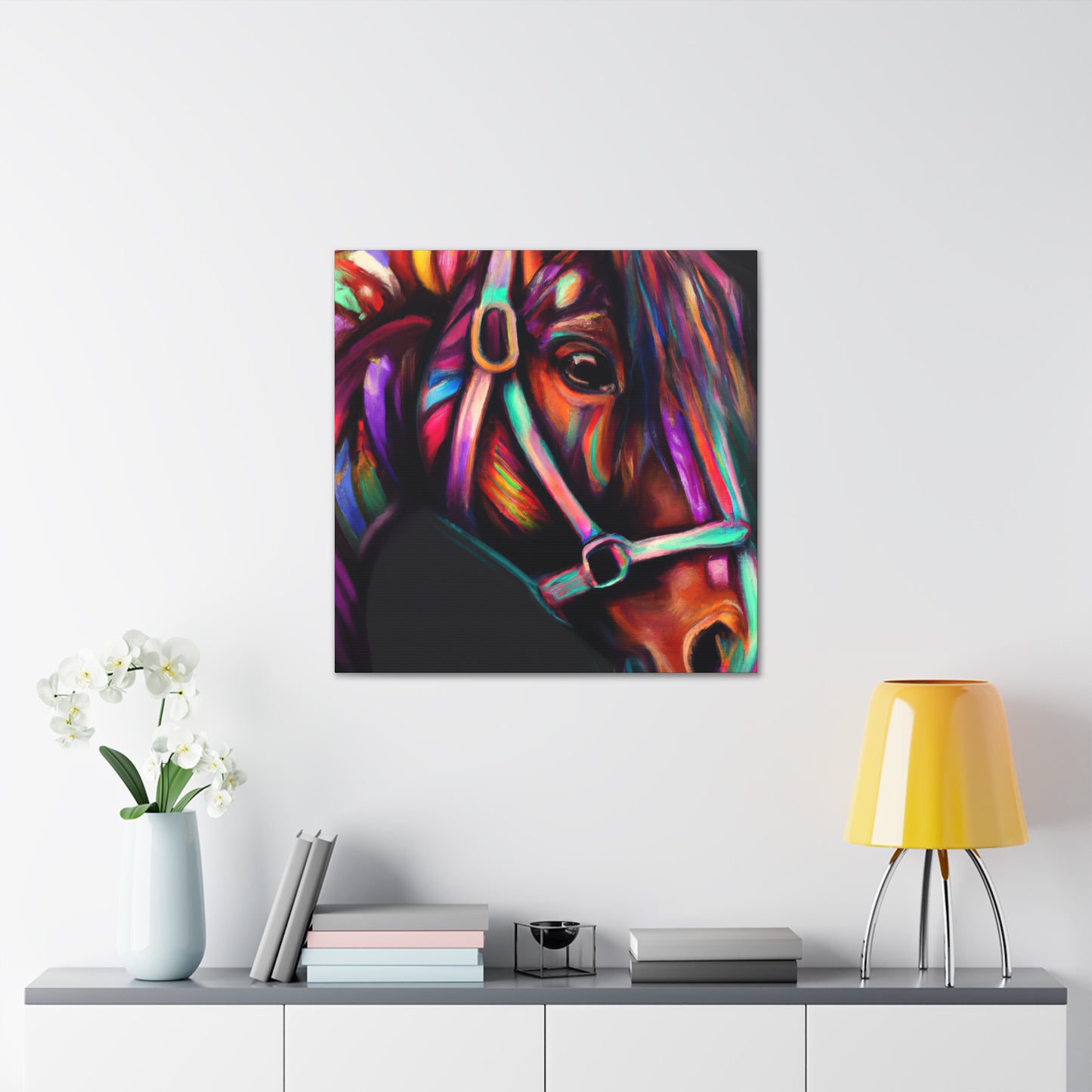 Rainbow Nuzzle - Canvas