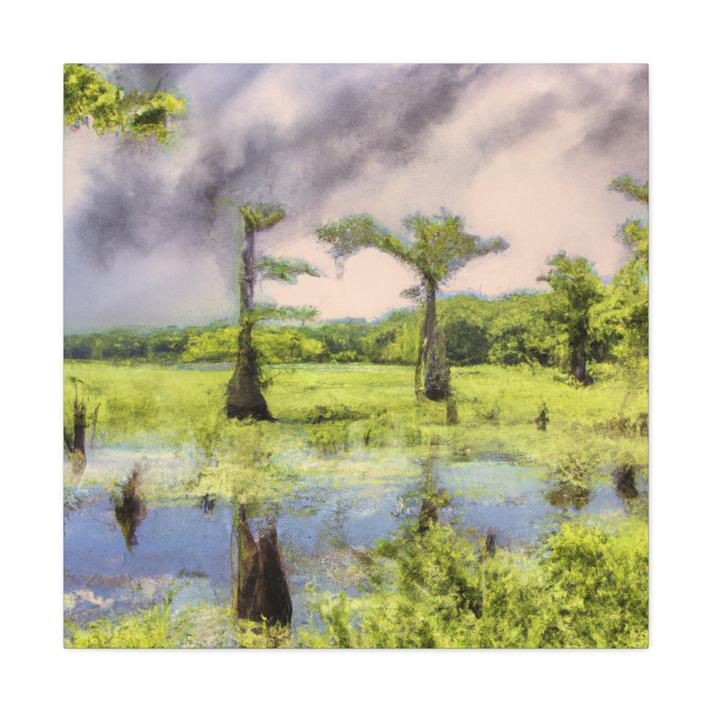 Dreamy Cypress Eden - Canvas