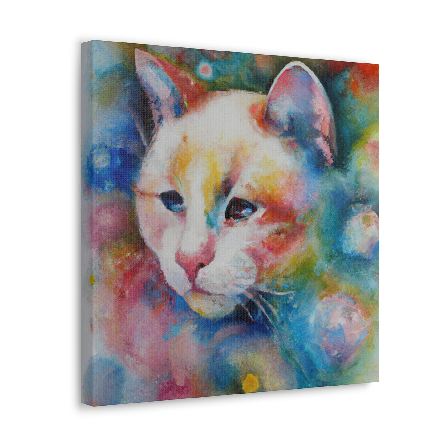 Flowered Feline - Canvas