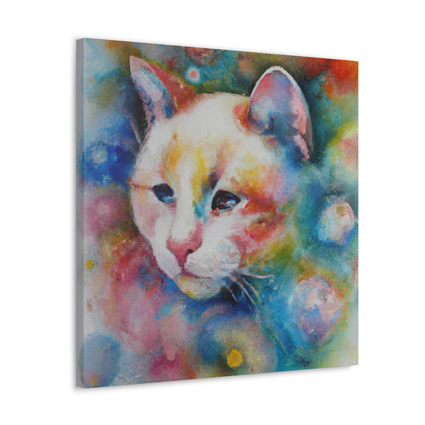 Flowered Feline - Canvas