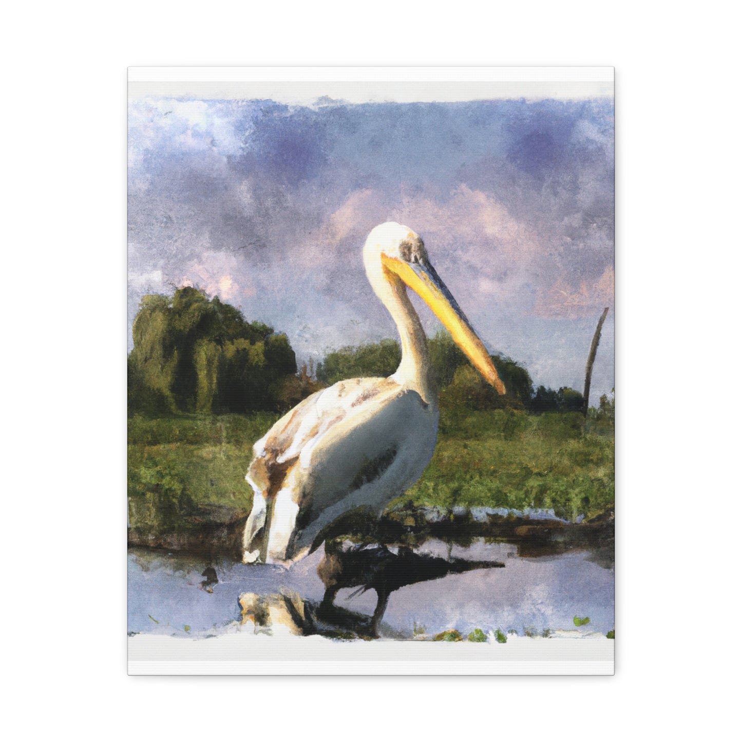 Marshy Pelican Dream - Canvas