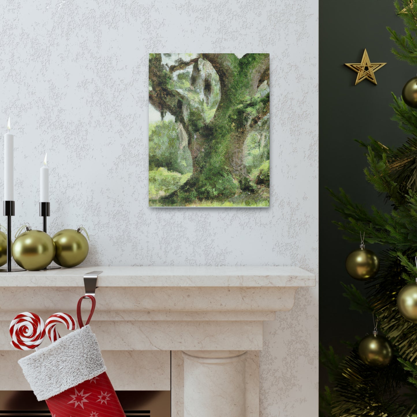 Mystic Moss Tree. - Canvas