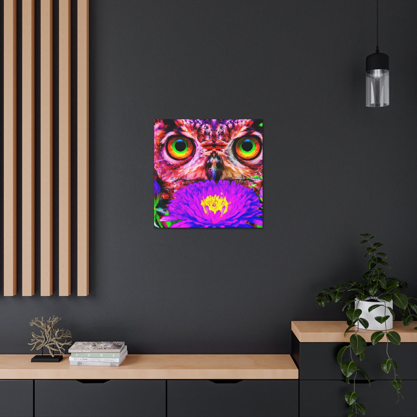 Owl's Oasis - Canvas