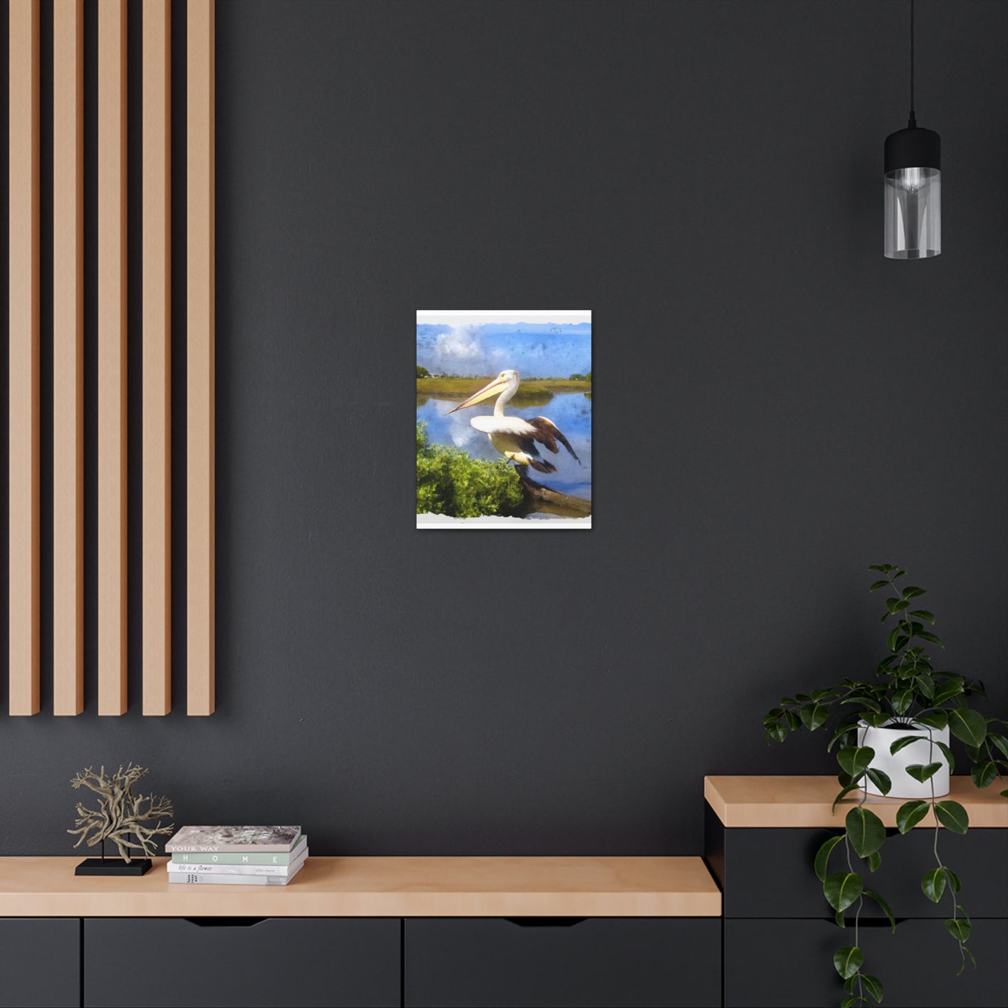 Mystic Marsh Pelican - Canvas