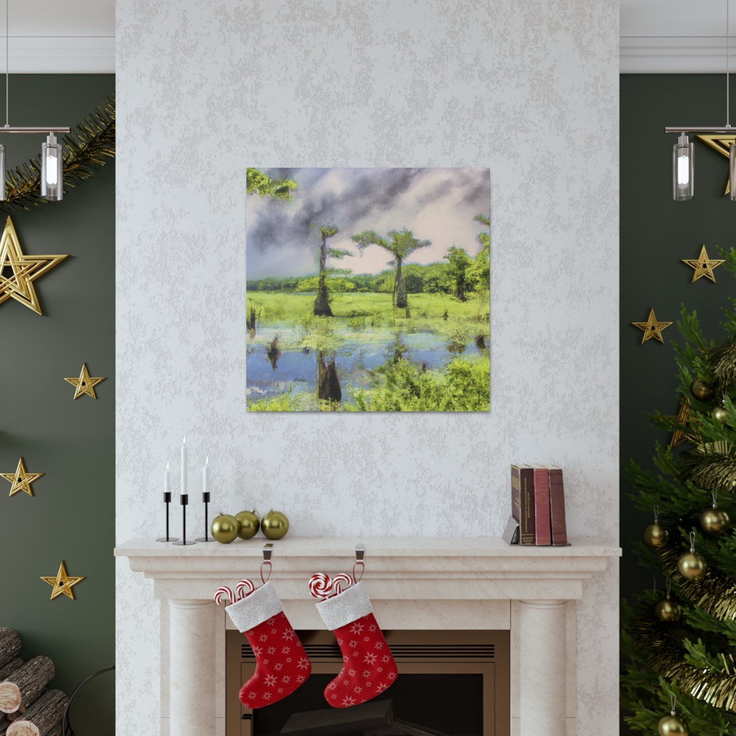 Dreamy Cypress Eden - Canvas
