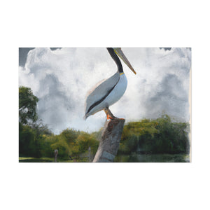 Marshy Pelican Sky. - Canvas