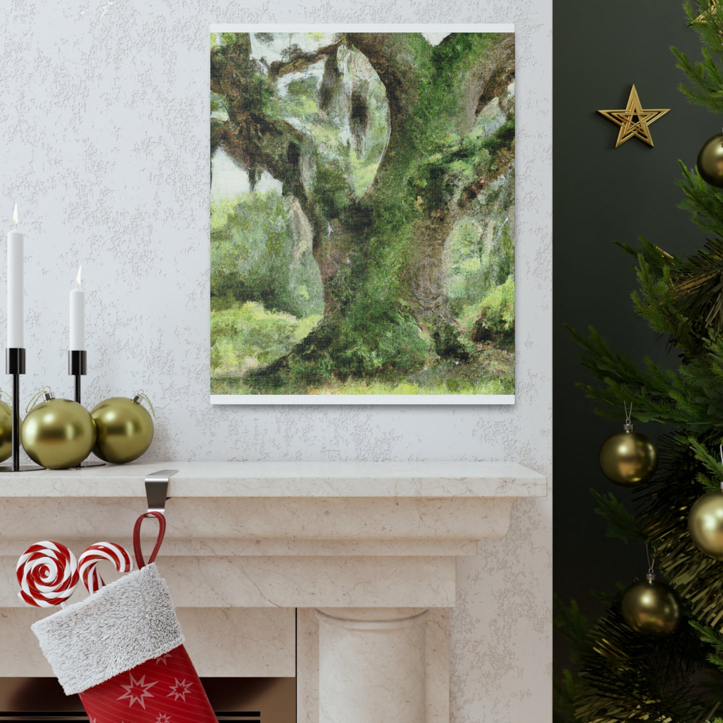 Mystic Moss Tree. - Canvas