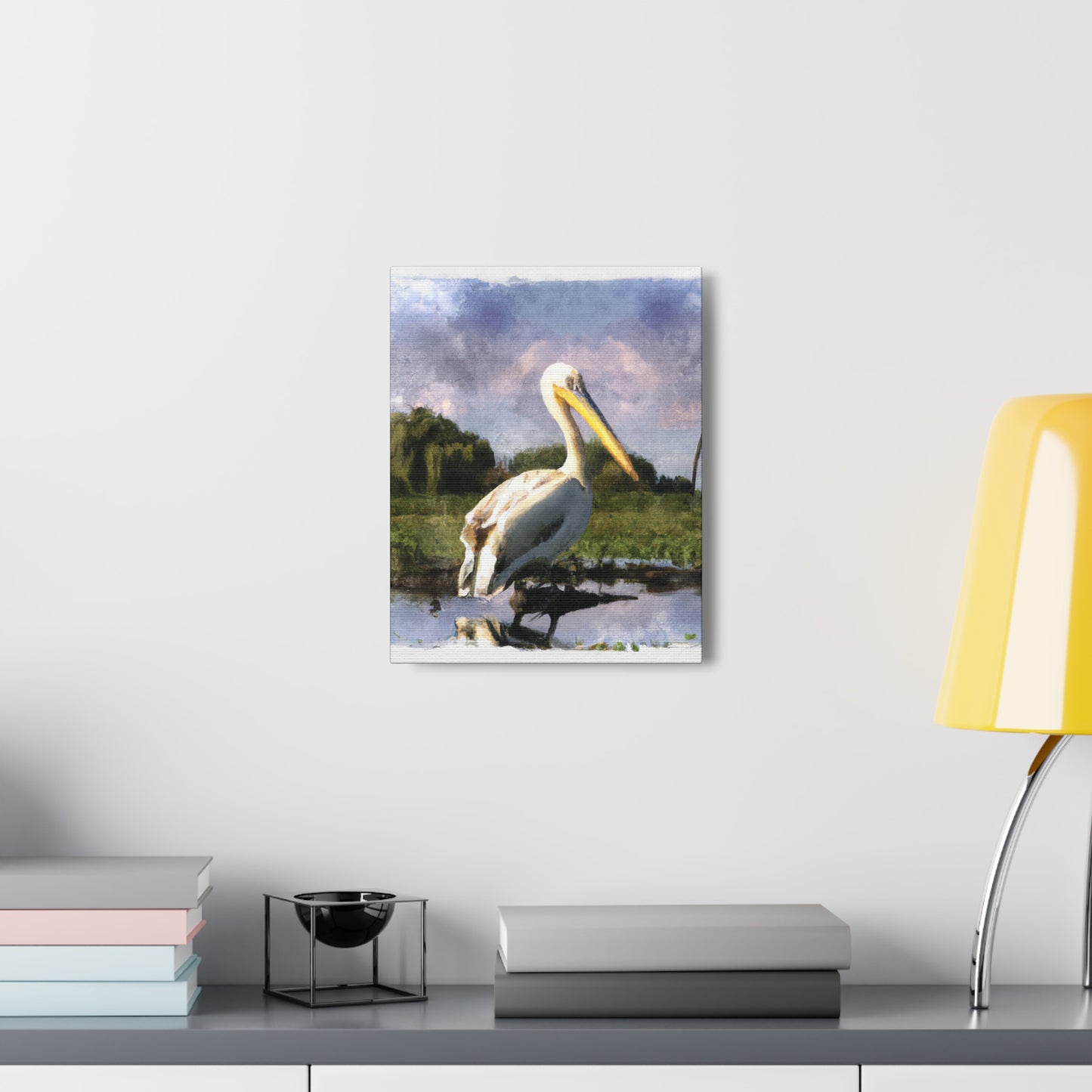Marshy Pelican Dream - Canvas