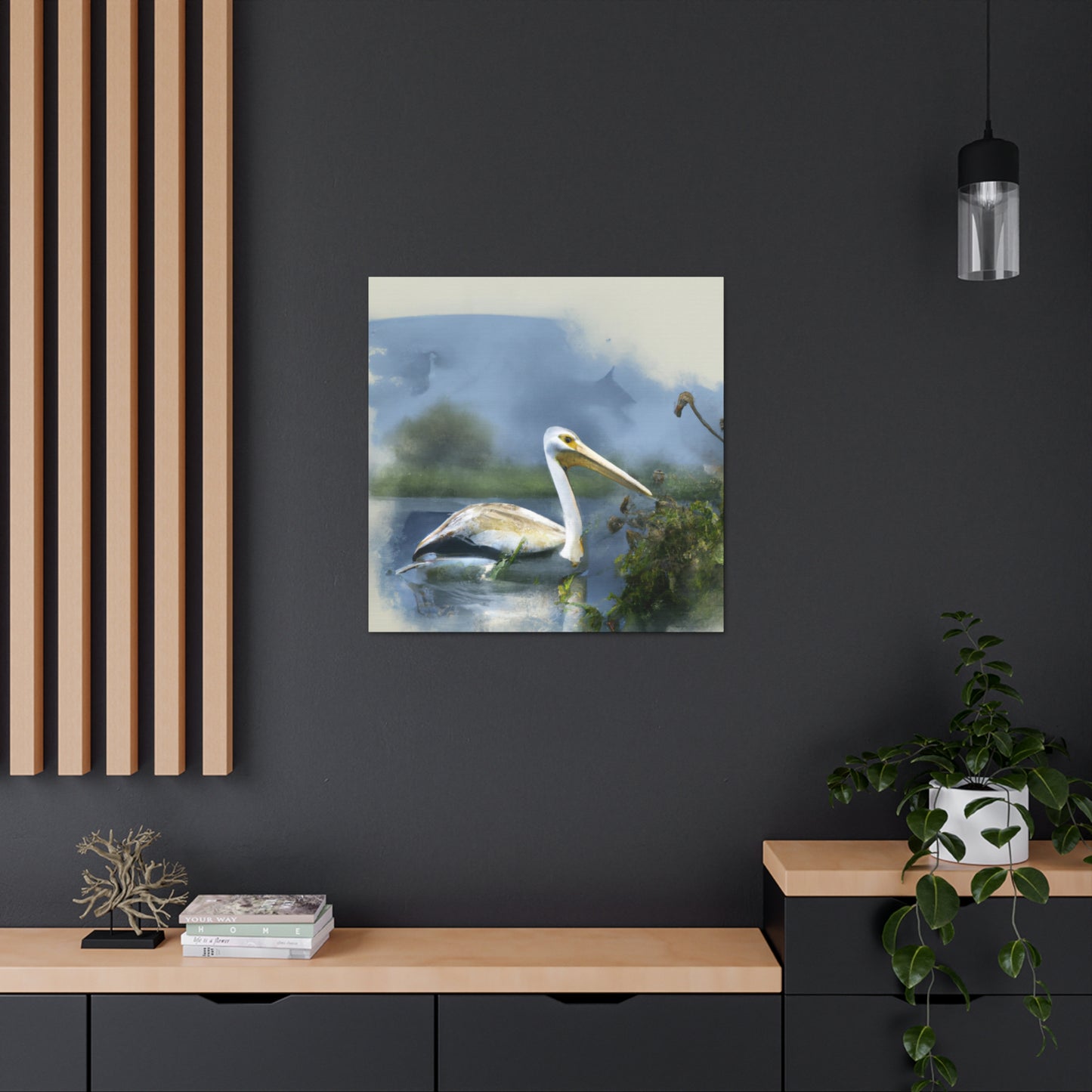 Majestic Water Pelican - Canvas