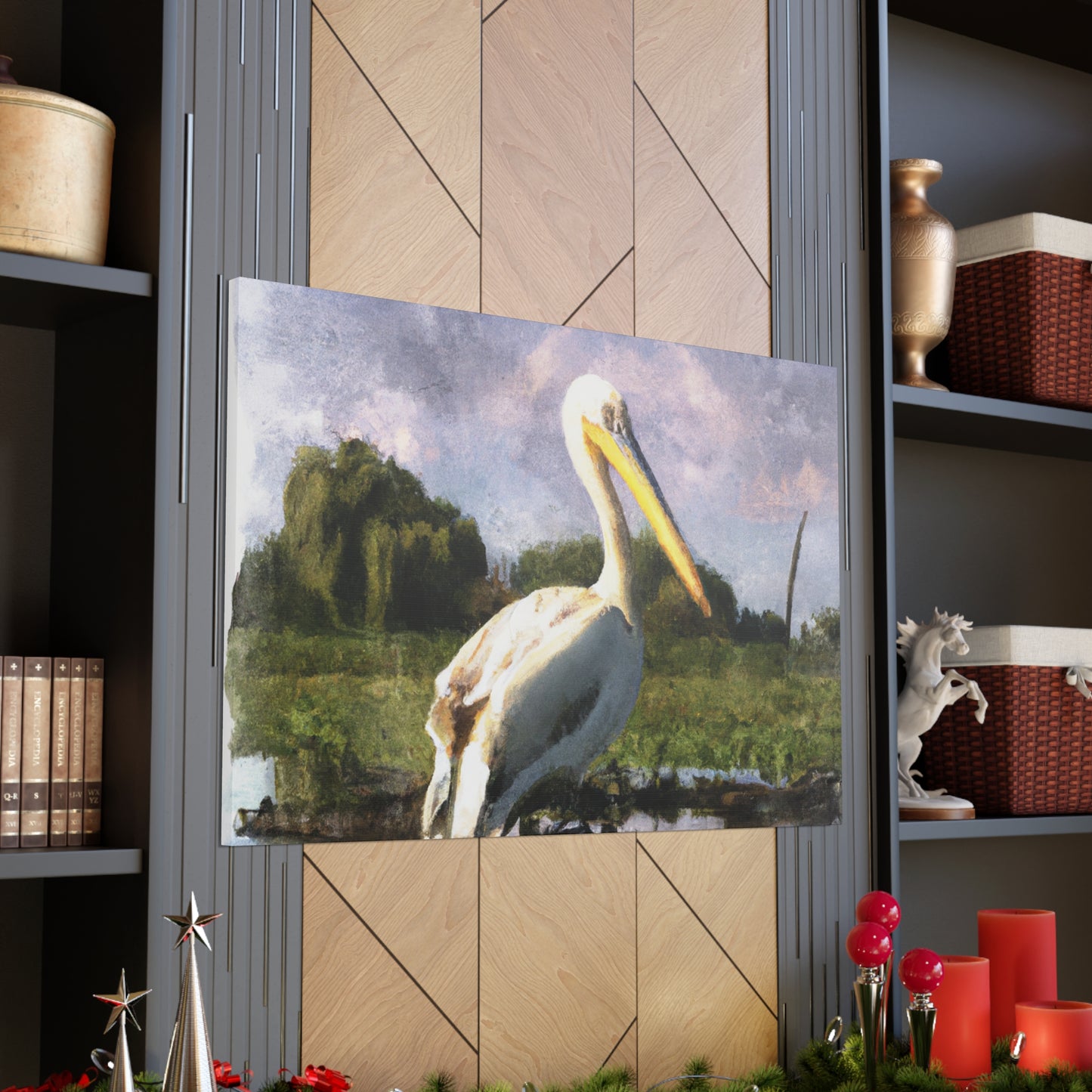 Marshy Pelican Dream - Canvas