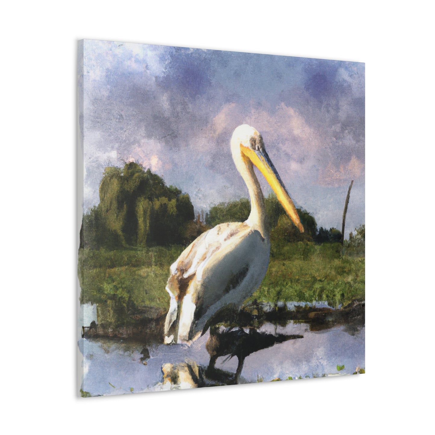 Marshy Pelican Dream - Canvas