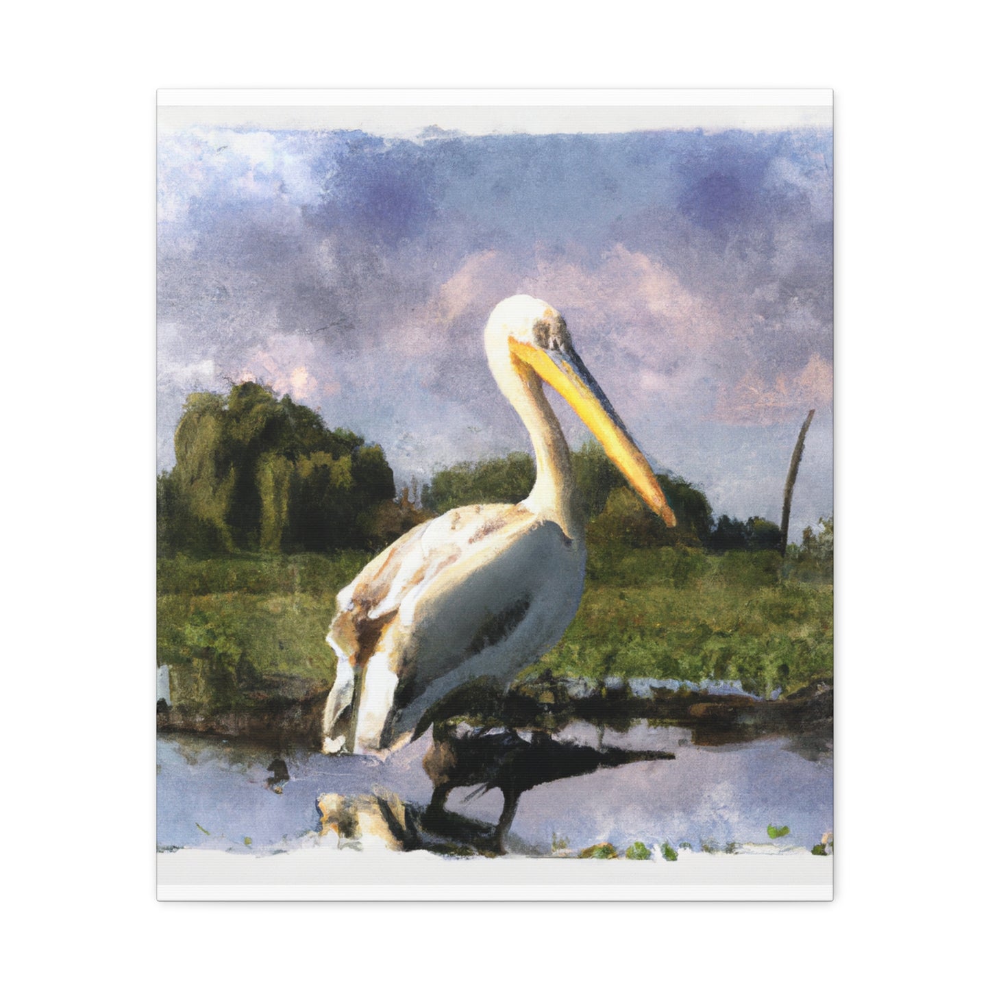 Marshy Pelican Dream - Canvas