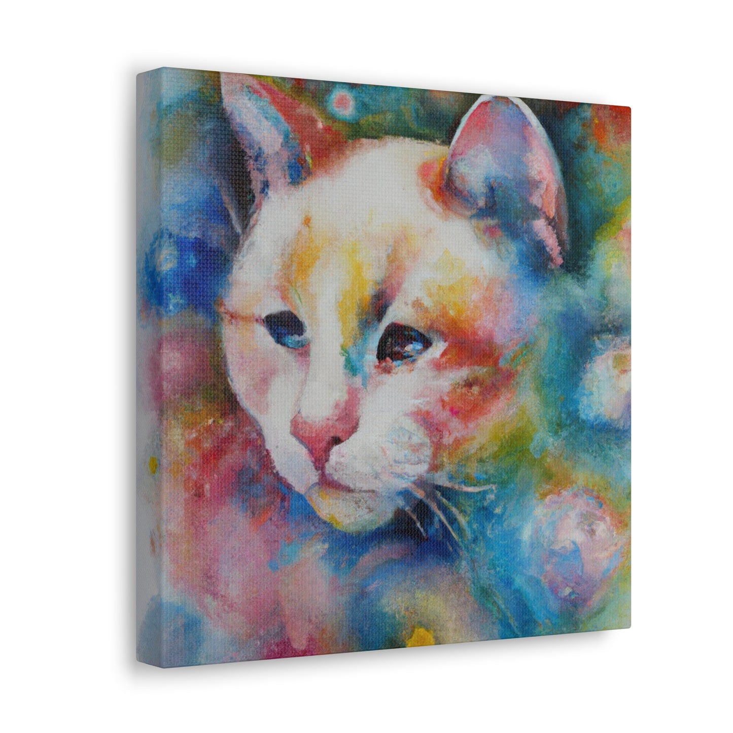 Flowered Feline - Canvas