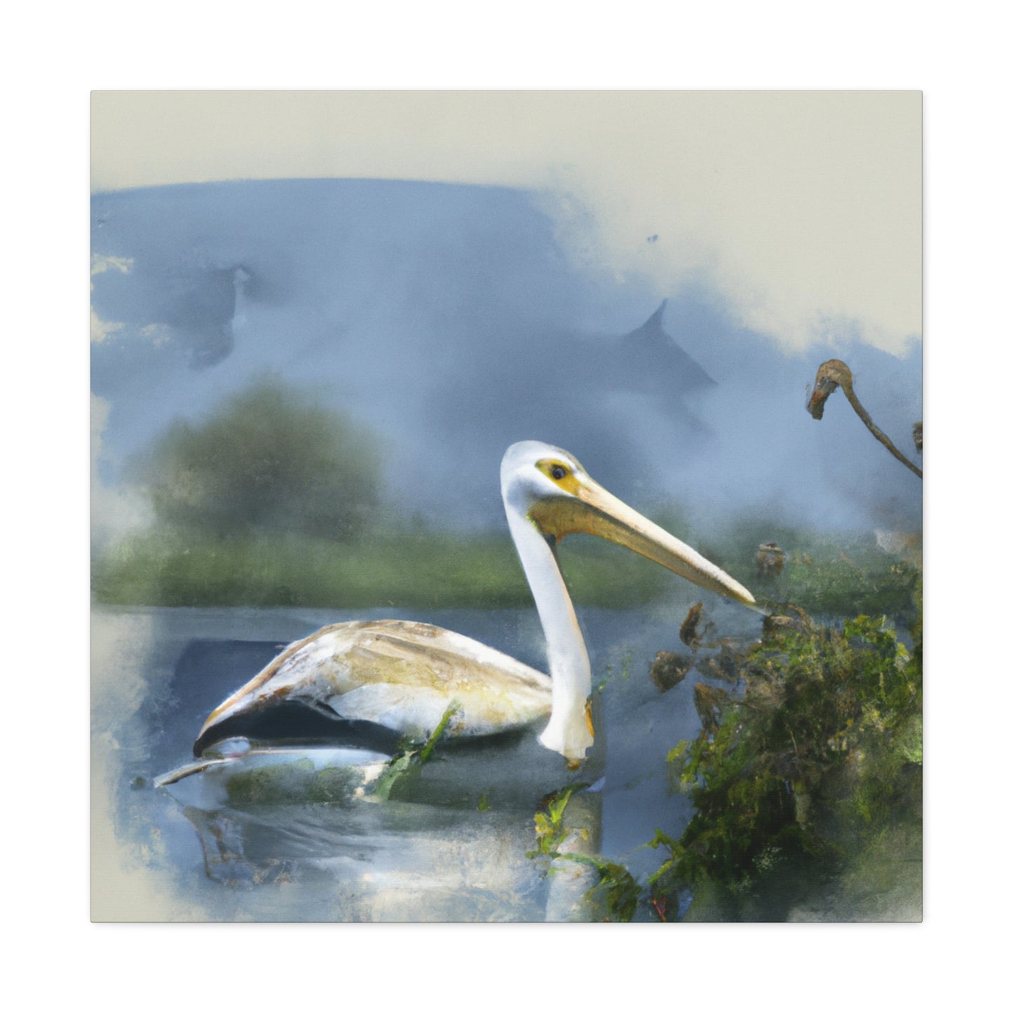 Majestic Water Pelican - Canvas