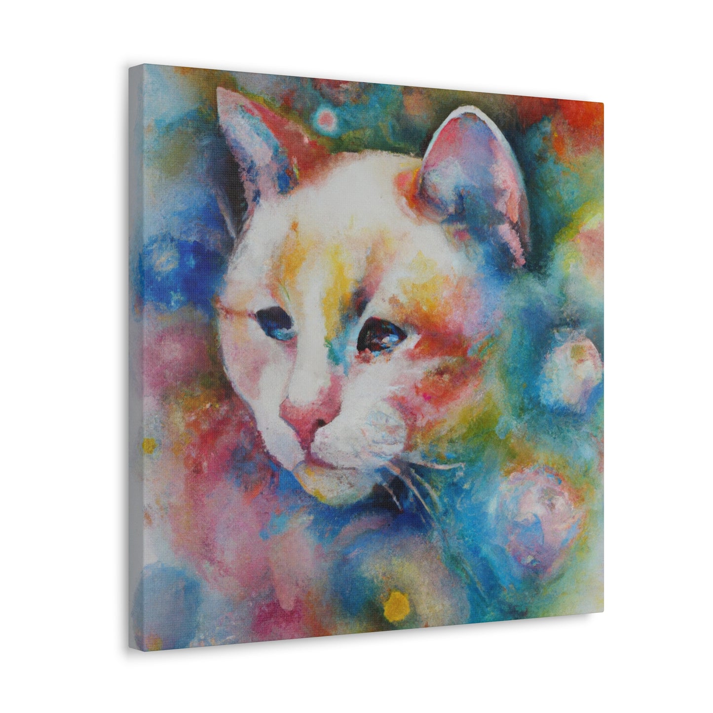 Flowered Feline - Canvas