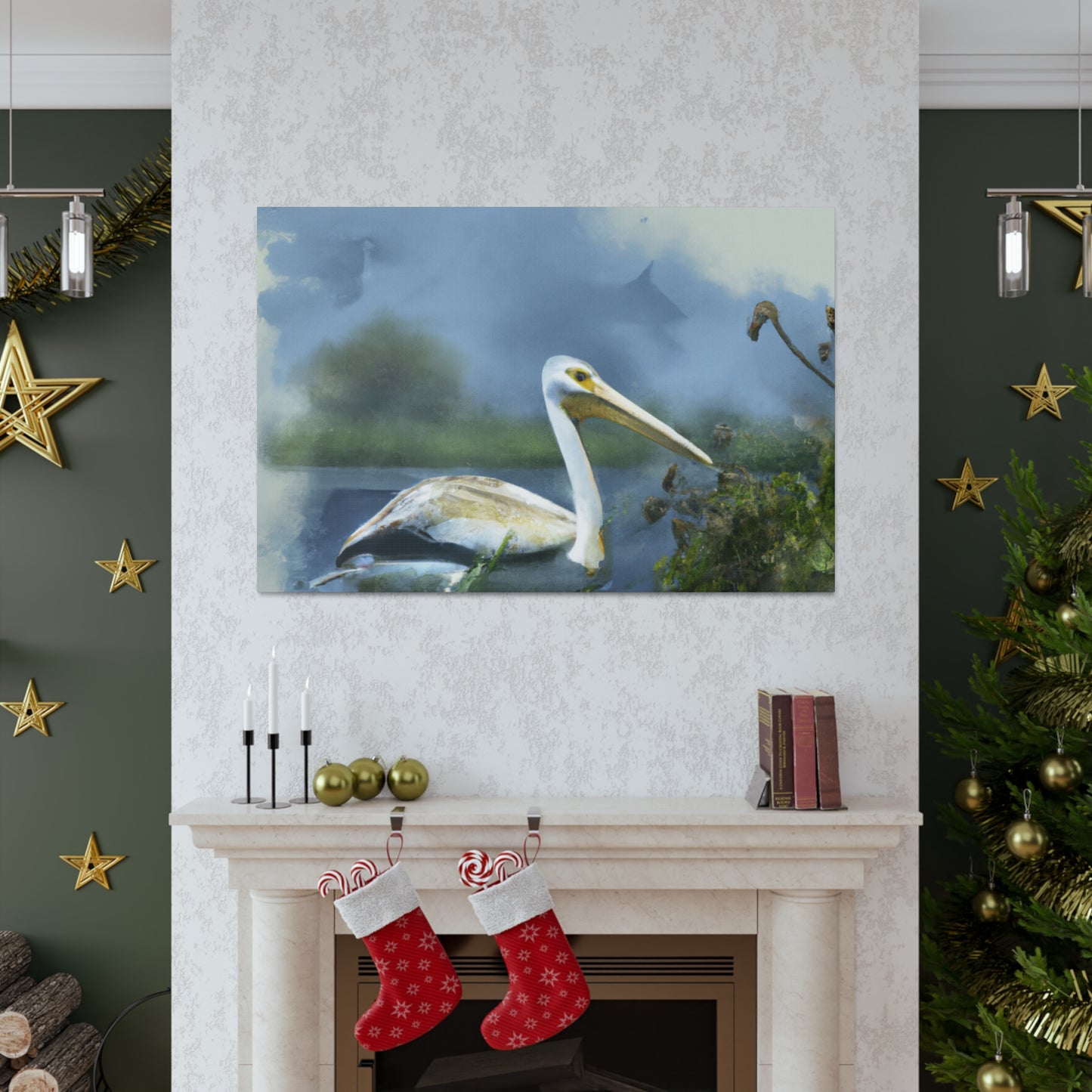 Majestic Water Pelican - Canvas