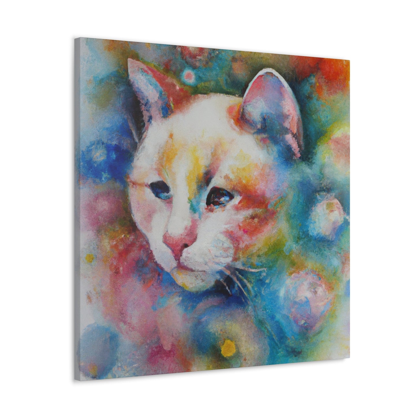 Flowered Feline - Canvas