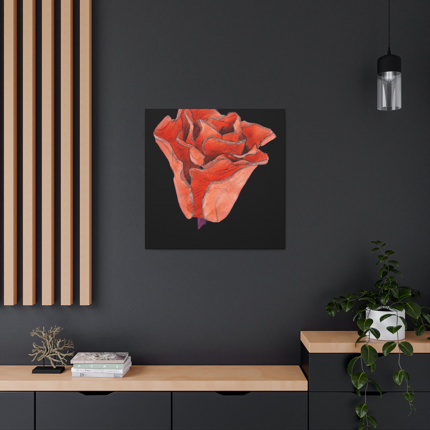Abstract Blush Bloom - Canvas