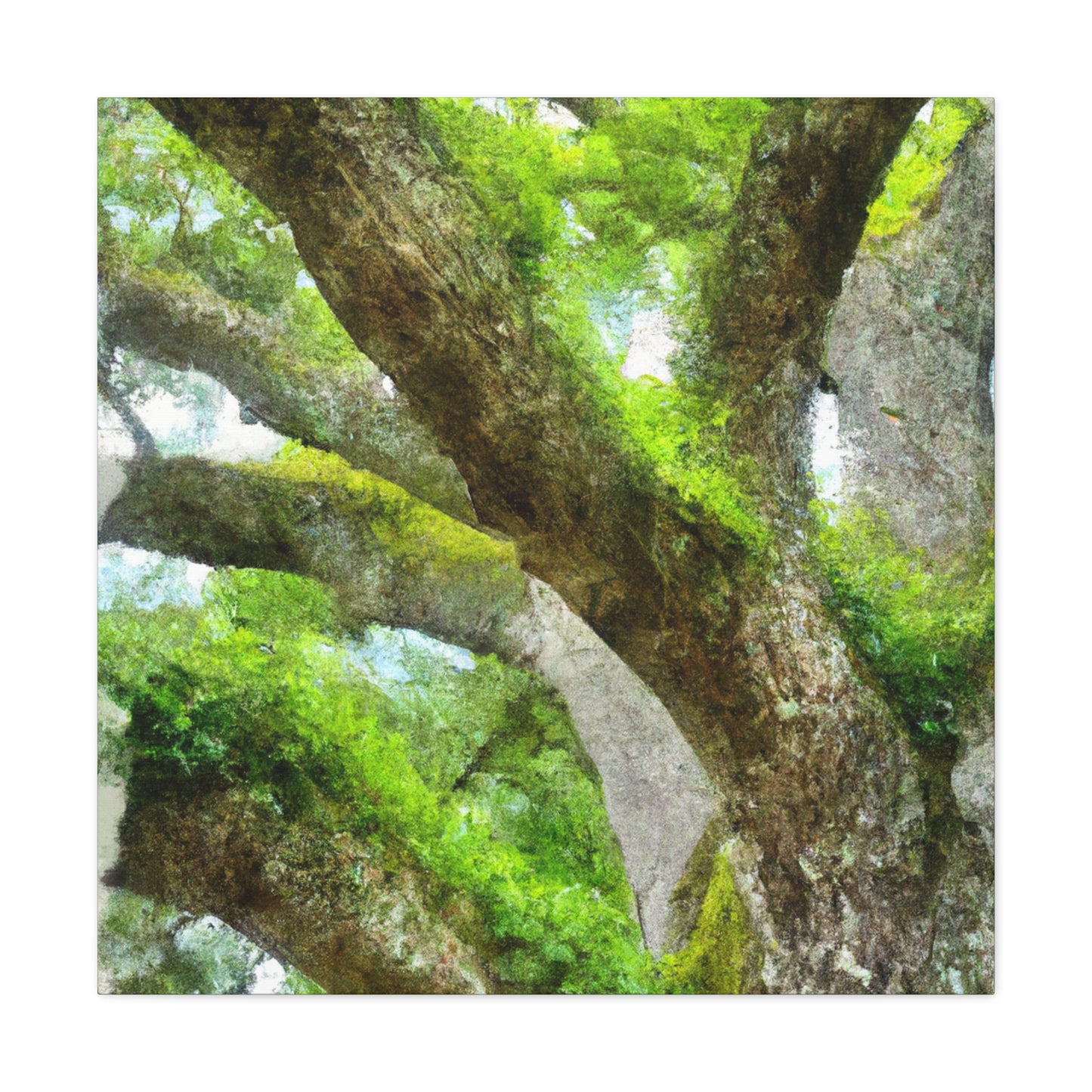 Vibrant Forest Dream. - Canvas