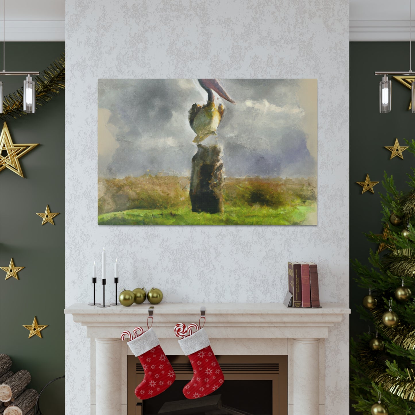 Marshy Pelican Vista - Canvas