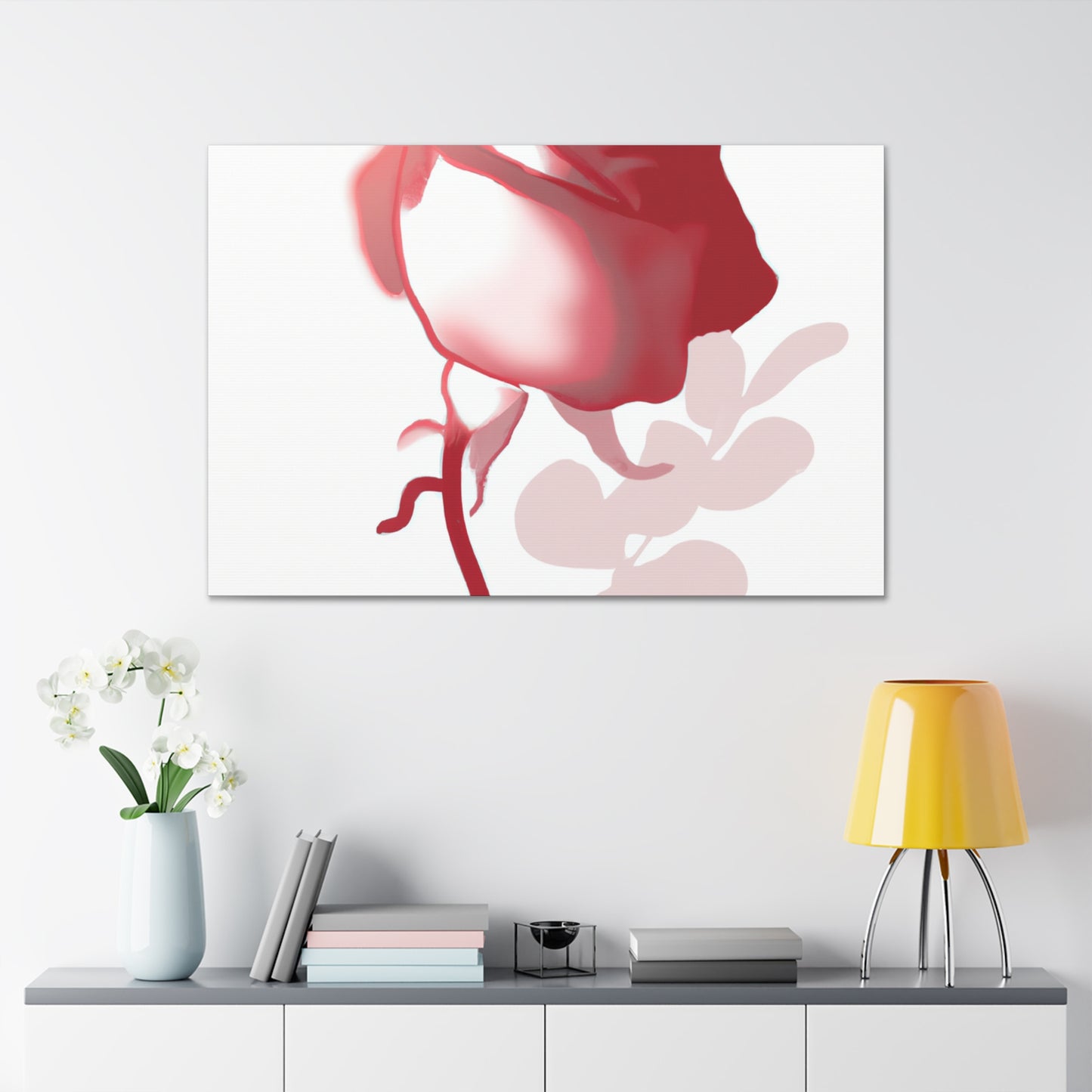 Abstract Floral Blush - Canvas