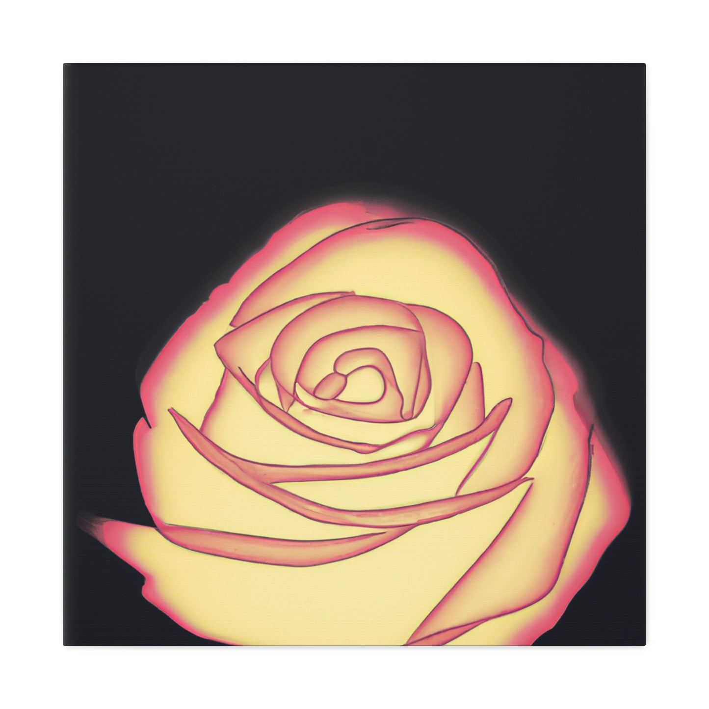 Abstract Rose Bloom. - Canvas