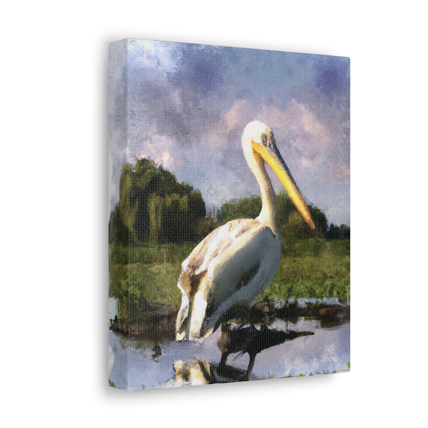 Marshy Pelican Dream - Canvas