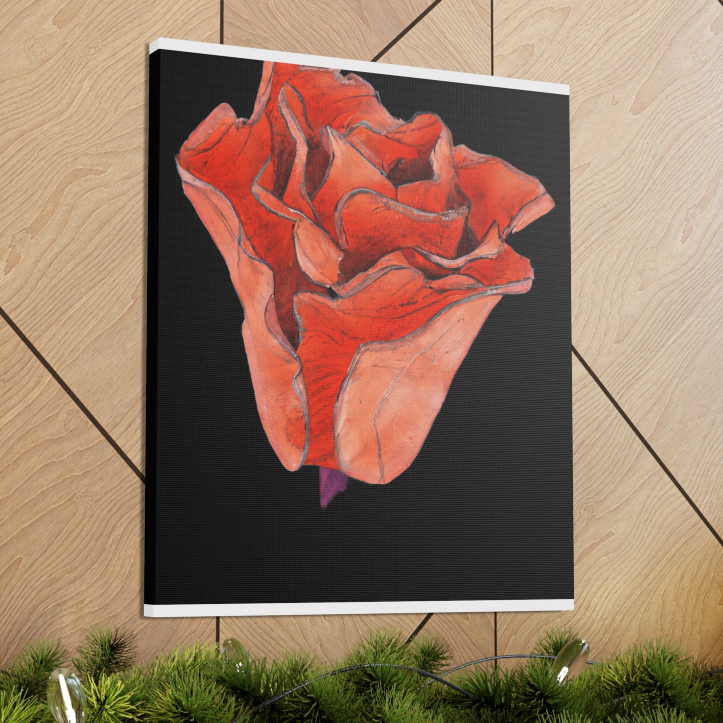 Abstract Blush Bloom - Canvas