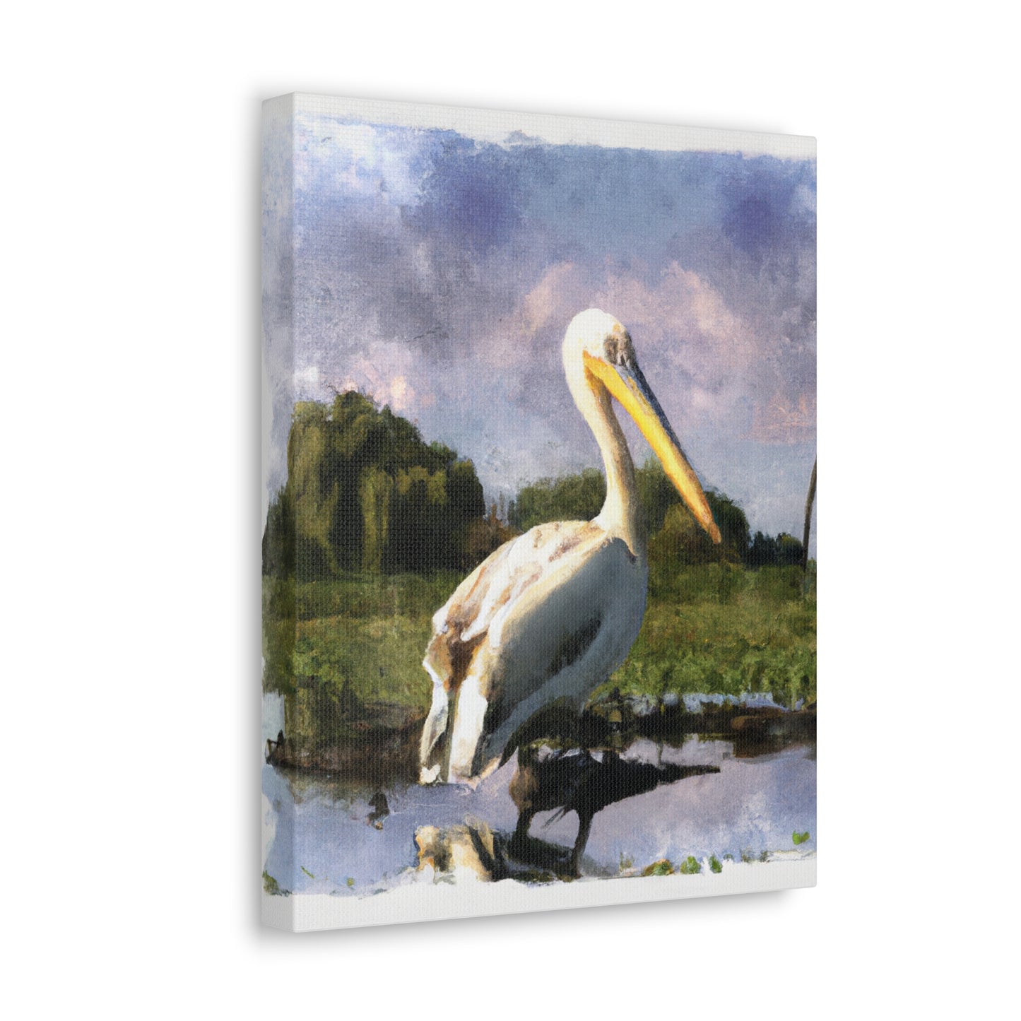 Marshy Pelican Dream - Canvas