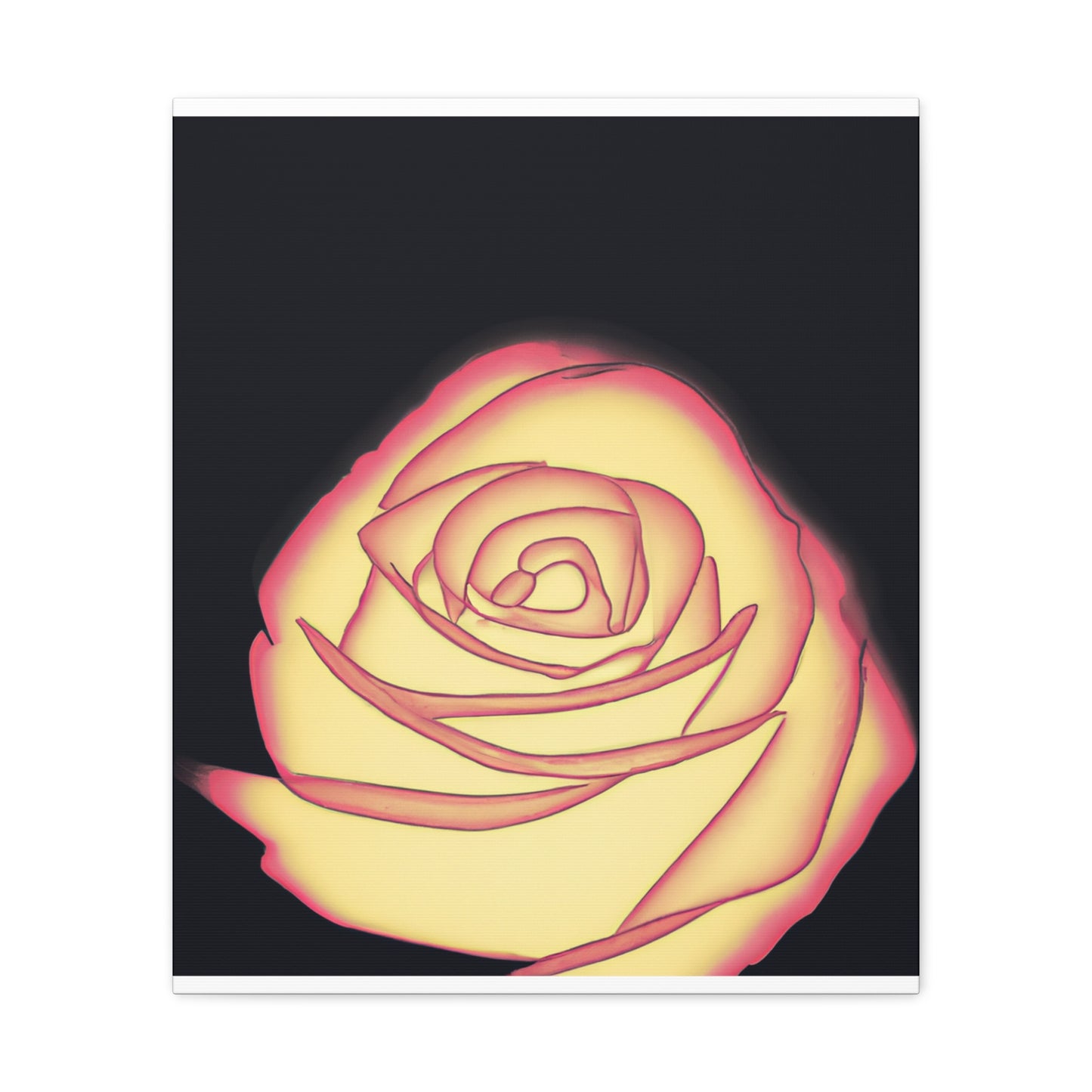 Abstract Rose Bloom. - Canvas