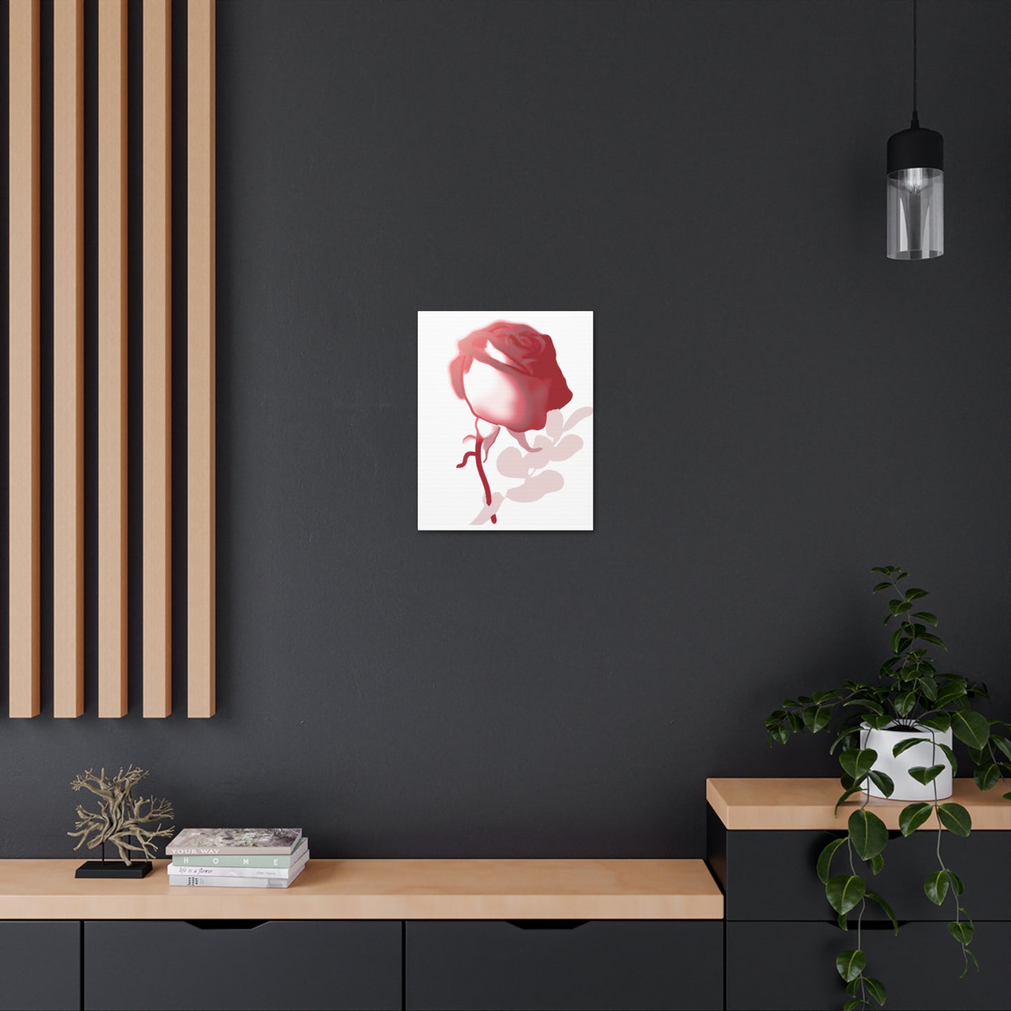 Abstract Floral Blush - Canvas