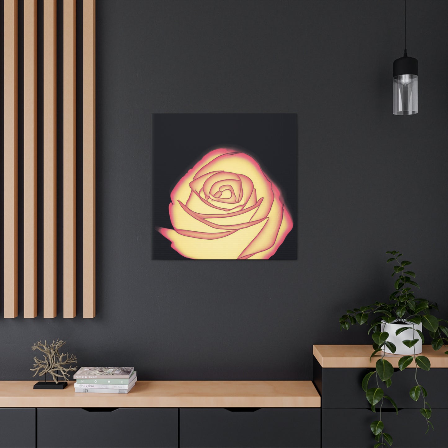 Abstract Rose Bloom. - Canvas