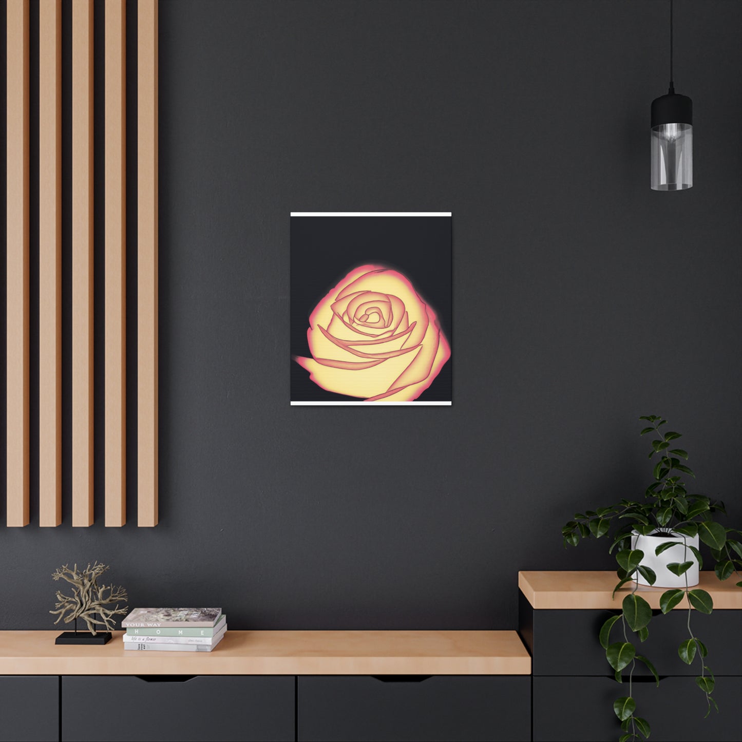 Abstract Rose Bloom. - Canvas