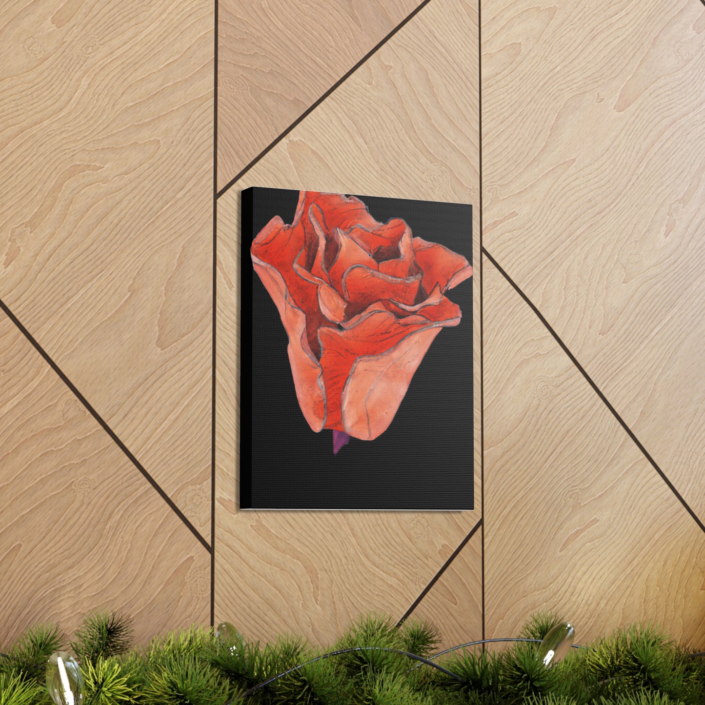 Abstract Blush Bloom - Canvas